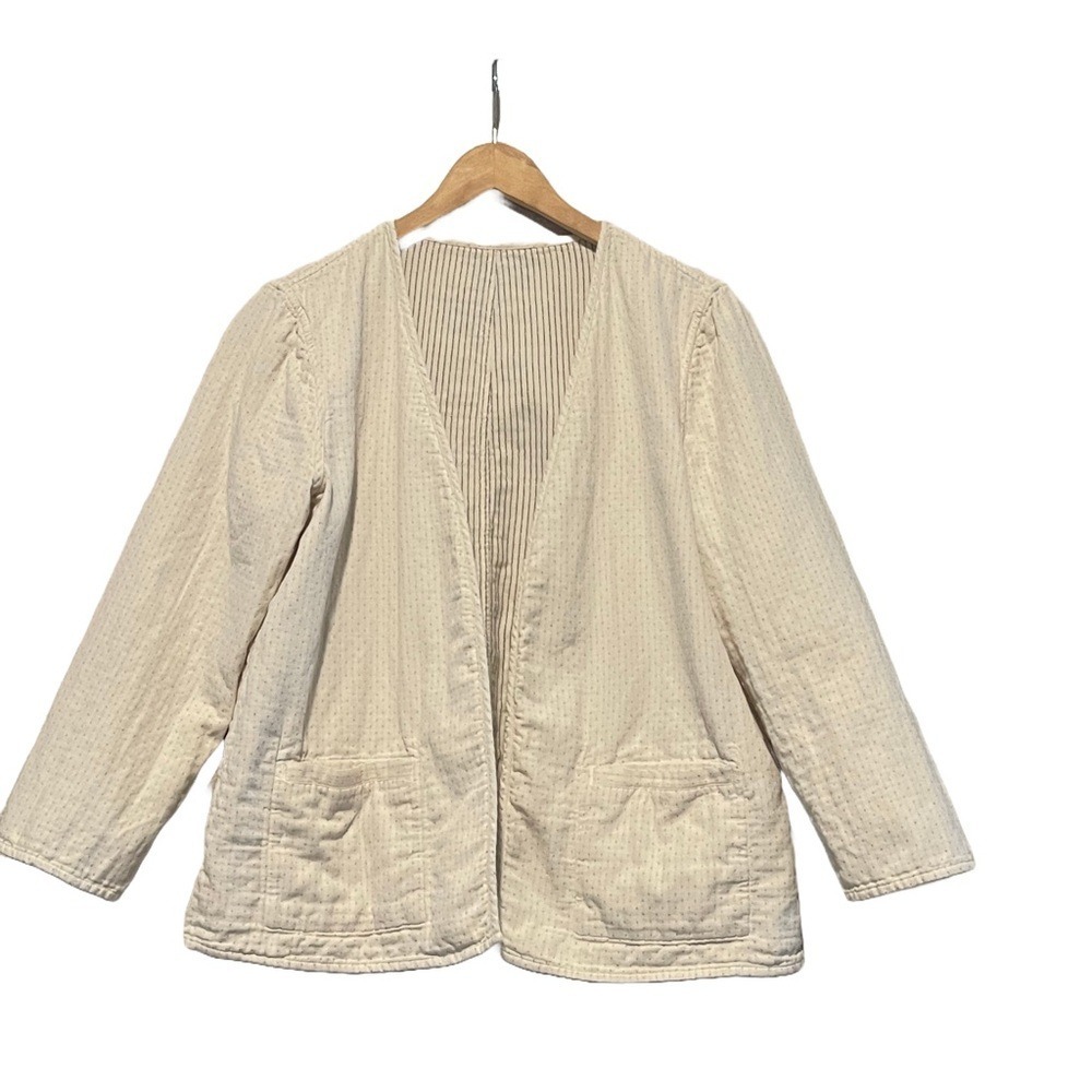 Women's‎ Cream Coat Reversible